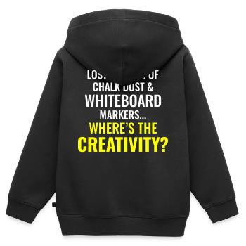 Work Memes Office-Humor Workplace Funny - Kids Premium Organic Zip-up Hoodie - black - Back - AI Model Kid Male (0cm)