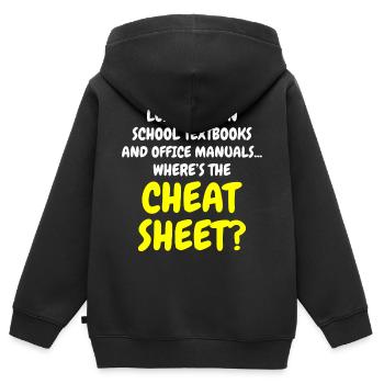 Work Memes Office-Humor Workplace Funny - Kids Premium Organic Zip-up Hoodie - black - Back - AI Model Kid Male (0cm)
