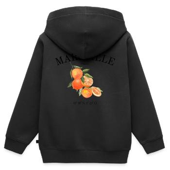 Marseille - Frankreich - St Tropez - Cote Adzur - Kinder Premium Organic Zip Hoodie - Schwarz - Hinten - AI Model Kid Male (0cm)
