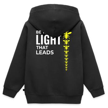Lucioles Firefly Lightning Bug Insect Collector - Sweat Premium à capuche zippé enfant bio - noir - Dos - AI Model Kid Male (0cm)