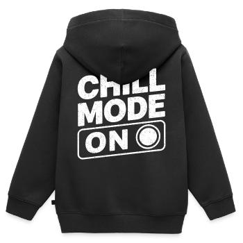 Mode détente sur Relax Relax - Sweat Premium à capuche zippé enfant bio - noir - Dos - AI Model Kid Male (0cm)