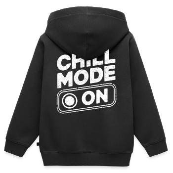 Mode détente sur Relax Relax - Sweat Premium à capuche zippé enfant bio - noir - Dos - AI Model Kid Male (0cm)