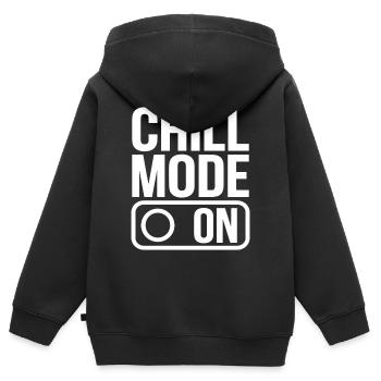 Mode détente sur Relax Relax - Sweat Premium à capuche zippé enfant bio - noir - Dos - AI Model Kid Male (0cm)