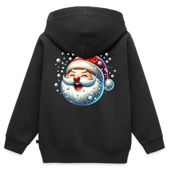 Snow Snowballs Christmas Funny Comic - Kids Premium Organic Zip-up Hoodie - black - Back - AI Model Kid Male (0cm)