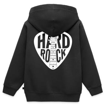 Médiator Hard Rock - Sweat Premium à capuche zippé enfant bio - noir - Dos - AI Model Kid Male (0cm)