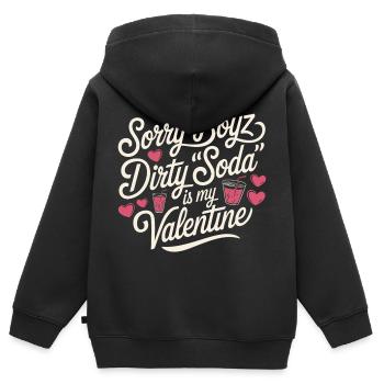 Désolé Boyz Dirty Soda est mon Valentin - Sweat Premium à capuche zippé enfant bio - noir - Dos - AI Model Kid Male (0cm)