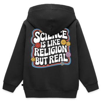 Atheismus Atheist Anti-Religion Agnostiker - Kinder Premium Organic Zip Hoodie - Schwarz - Hinten - AI Model Kid Male (0cm)