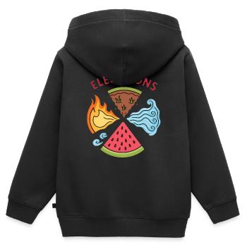 Elemelons Conception élémentaire de pastèque - Sweat Premium à capuche zippé enfant bio - noir - Dos - AI Model Kid Male (0cm)