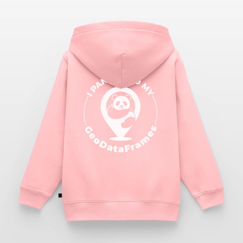 GeoDataFrames Pandas GIS Python Programmierung Kinder Premium Organic Zip Hoodie