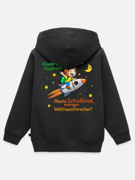 Mission School Child - Kids Premium Organic Zip-up Hoodie - black