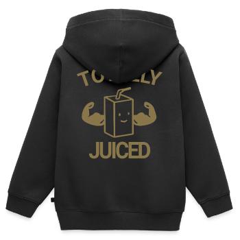Totalement pressé - Sweat Premium à capuche zippé enfant bio - noir - Dos - AI Model Kid Male (0cm)