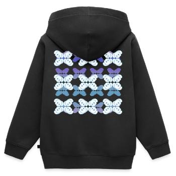Schnee-Koala - Kinder Premium Organic Zip Hoodie - Schwarz - Hinten - AI Model Kid Male (0cm)