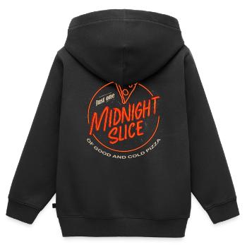 Tranche de minuit - Sweat Premium à capuche zippé enfant bio - noir - Dos - AI Model Kid Male (0cm)