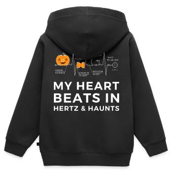 Lustige Wissenschaft und Technik Halloween TShirt - Kinder Premium Organic Zip Hoodie - Schwarz - Hinten - AI Model Kid Male (0cm)