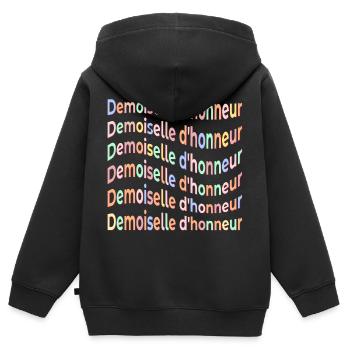 Brautjungfer Freunde Braut - Kinder Premium Organic Zip Hoodie - Schwarz - Hinten - AI Model Kid Male (0cm)
