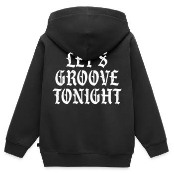 On groove ce soir - Sweat Premium à capuche zippé enfant bio - noir - Dos - AI Model Kid Male (0cm)