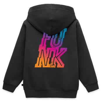 Funk - Sweat Premium à capuche zippé enfant bio - noir - Dos - AI Model Kid Male (0cm)
