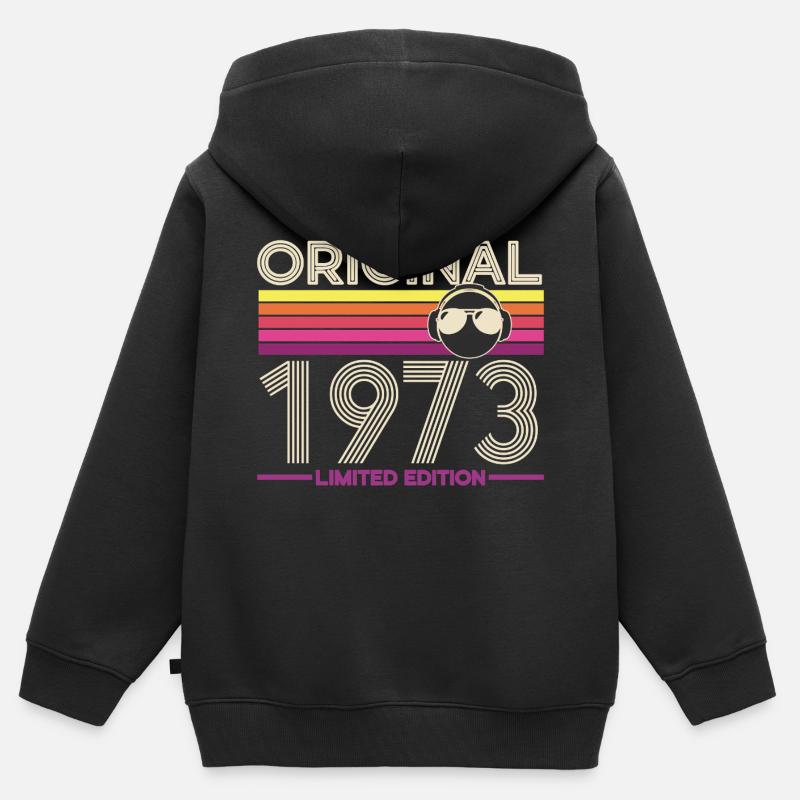 Original 1973 Édition limitée - Sweat Premium à capuche zippé enfant bio - noir