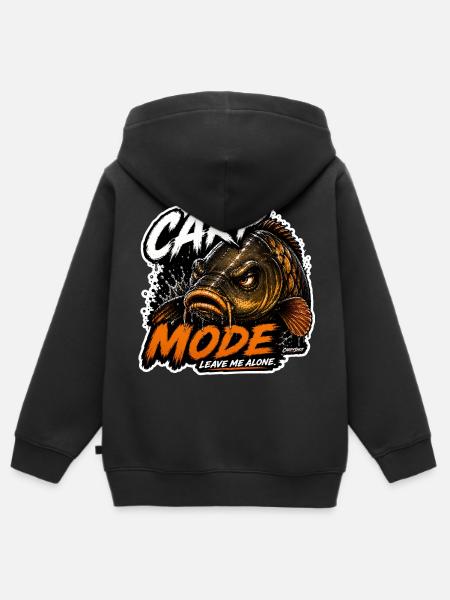 Karpfenfischen im Karpfenmodus - Kinder Premium Organic Zip Hoodie - Schwarz