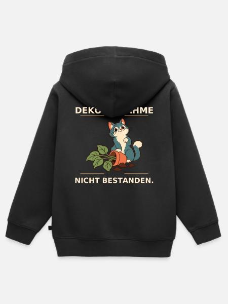 Dekoabnahme Nicht Bestanden Katze - Kinder Premium Organic Zip Hoodie - Schwarz