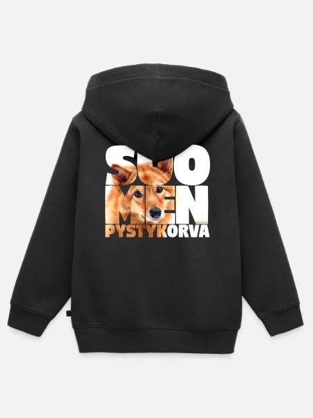 NASSU SPK 00 - Kinder Premium Organic Zip Hoodie - Schwarz