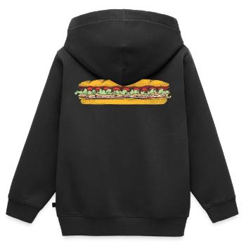 kaese cheese pizza sandwich maus mouse food97 - Kinder Premium Organic Zip Hoodie - Schwarz - Hinten - AI Model Kid Male (0cm)