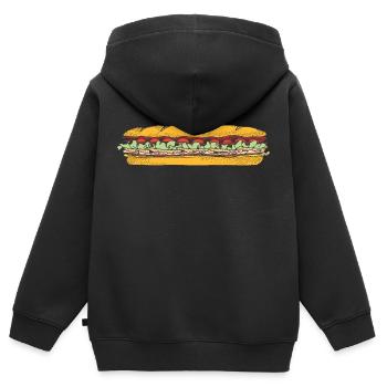 sandwich toast toaster breakfast fruehstueck25 - Kinder Premium Organic Zip Hoodie - Schwarz - Hinten - AI Model Kid Male (0cm)