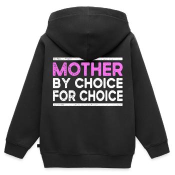 Mein Körper Meine Entscheidung - Kinder Premium Organic Zip Hoodie - Schwarz - Hinten - AI Model Kid Male (0cm)