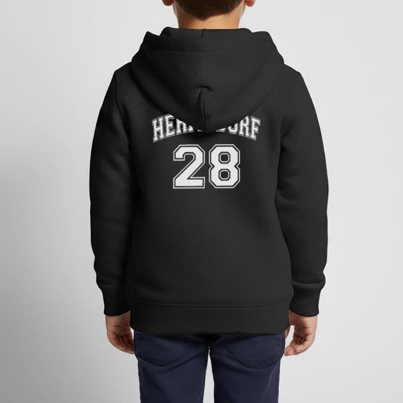 HERMSDORF 28 Nostalgia Design Berlin District Zip Code Kids Premium Organic Zip-up Hoodie