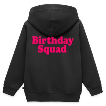 Birthday squad - Kinder Premium Organic Zip Hoodie - Schwarz - Hinten - AI Model Kid Male (0cm)