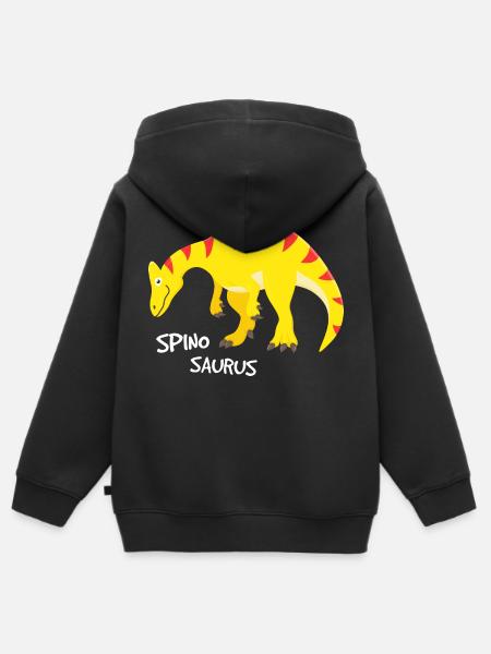 Spinosaurus - Kinder Premium Organic Zip Hoodie - Schwarz
