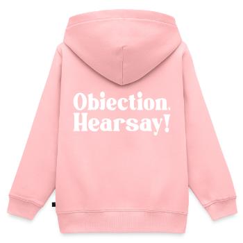 Objection Ouï-dire - Sweat Premium à capuche zippé enfant bio - rose - Dos - AI Model Kid Female (0cm)