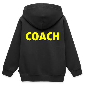 Coach - Sweat Premium à capuche zippé enfant bio - noir - Dos - AI Model Kid Male (0cm)