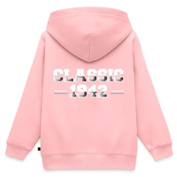 CLASSIC 1942 - Kids Premium Organic Zip-up Hoodie - rose - Back - AI Model Kid Female (0cm)