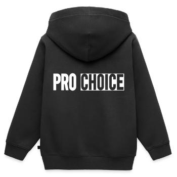 Choix professionnel - Sweat Premium à capuche zippé enfant bio - noir - Dos - AI Model Kid Male (0cm)