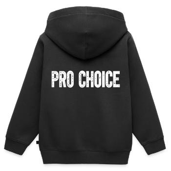 Choix professionnel - Sweat Premium à capuche zippé enfant bio - noir - Dos - AI Model Kid Male (0cm)