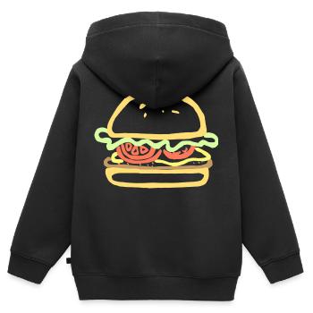 kaese cheese pizza sandwich maus mouse food58 - Kinder Premium Organic Zip Hoodie - Schwarz - Hinten - AI Model Kid Male (0cm)