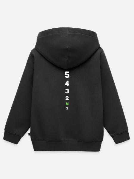 Motorrad-Geschwindigkeiten - Kinder Premium Organic Zip Hoodie - Schwarz