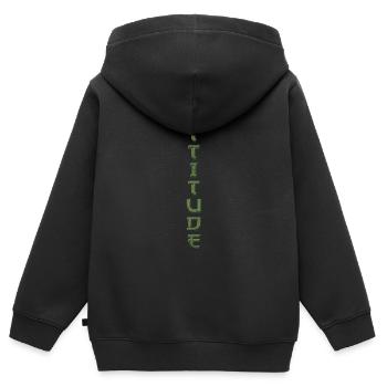 Tattoo Element Vektor Tattoo Körperkunst Haltung - Kinder Premium Organic Zip Hoodie - Schwarz - Hinten - AI Model Kid Male (0cm)