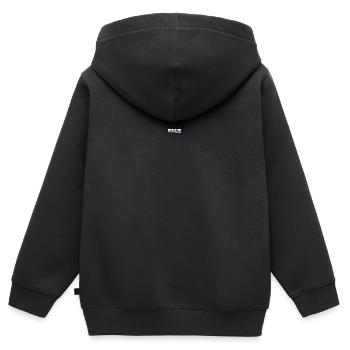 Innsbruck Tirol Urlaubs Design - Kinder Premium Organic Zip Hoodie - Schwarz - Hinten - AI Model Kid Male (0cm)