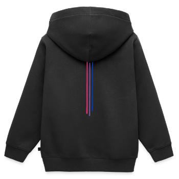 Subtle Bisexual Pride, Bi Flag, Pride Month - Kinder Premium Organic Zip Hoodie - Schwarz - Hinten - AI Model Kid Male (0cm)