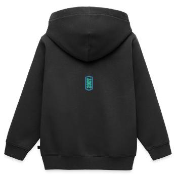 Jahr 2007 - Kinder Premium Organic Zip Hoodie - Schwarz - Hinten - AI Model Kid Male (0cm)