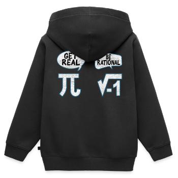 Mathelehrer Pi Mathematik Mathe mathematisch - Kinder Premium Organic Zip Hoodie - Schwarz - Hinten - AI Model Kid Male (0cm)