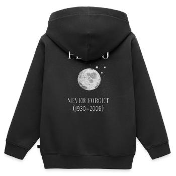 universe - Kids Premium Organic Zip-up Hoodie - black - Back - AI Model Kid Male (0cm)