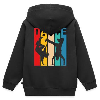 Bboy Breakdancing Breakdance Tanzen Tänzer Breaker - Kinder Premium Organic Zip Hoodie - Schwarz - Hinten - AI Model Kid Male (0cm)