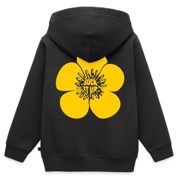 Suck it Up Buttercup Autism - Sweat Premium à capuche zippé enfant bio - noir - Dos - AI Model Kid Male (0cm)