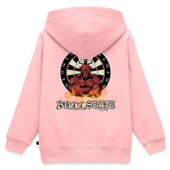 Darts bullseye - Kids Premium Organic Zip-up Hoodie - rose - Back - AI Model Kid Female (0cm)