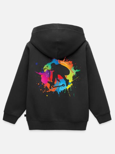 Scooter - Kinder Premium Organic Zip Hoodie - Schwarz