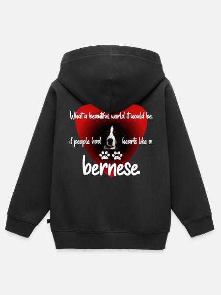 Berner - Kinder Premium Organic Zip Hoodie - Schwarz