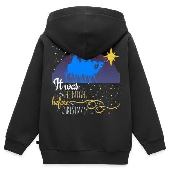 Three Kings, Christmas - Kids Premium Organic Zip-up Hoodie - black - Back - AI Model Kid Male (0cm)